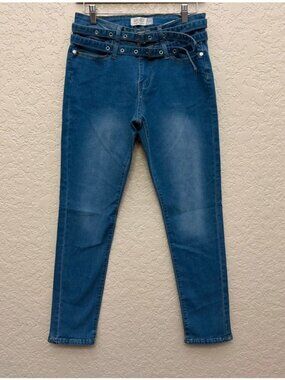 Belted Skinny Jeans Size 10